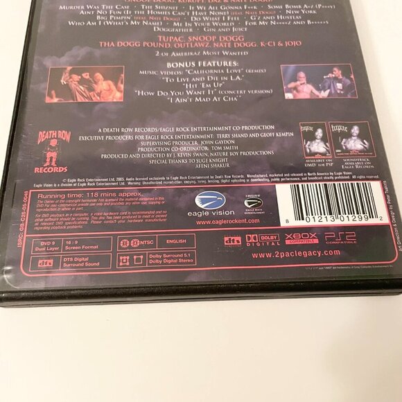 Tupac Live at the House Of Blues DVD 1996 Death Row Records - Picture 4 of 12